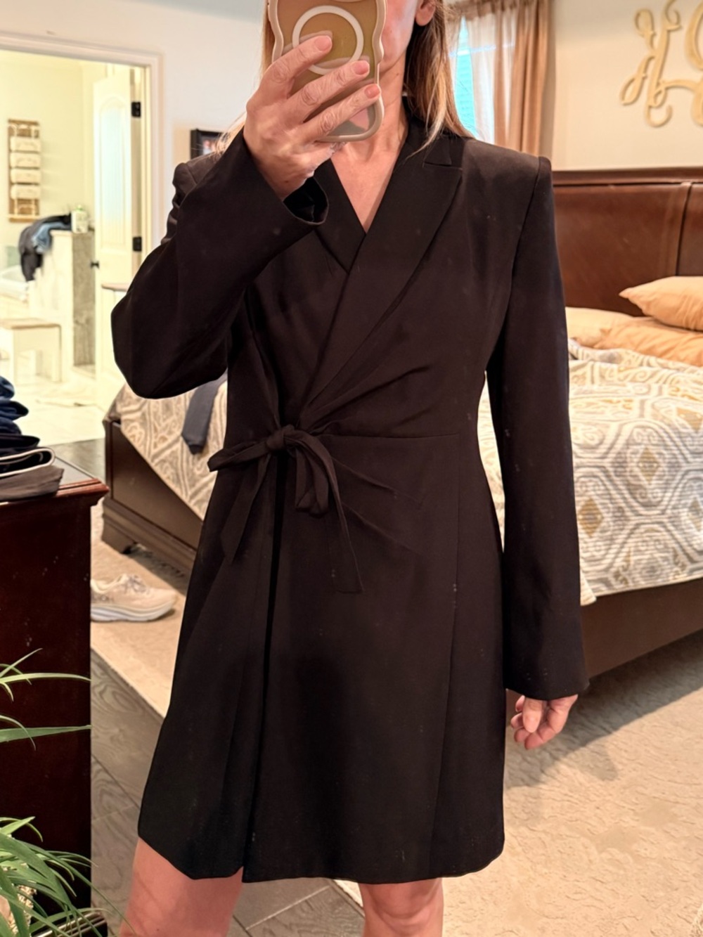 Calvin Klein Black Lined Jacket Dress